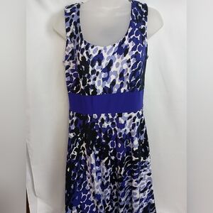 2/$30 Purple and Black Animal‎ Print Mob wife Dress (#1,512)